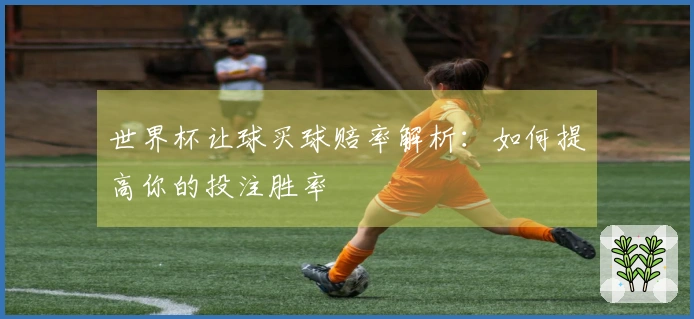 世界杯让球买球赔率解析：如何提高你的投注胜率