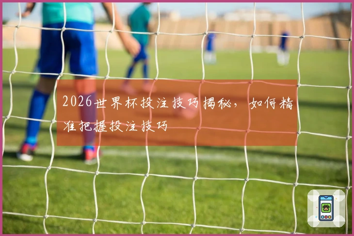 2026世界杯投注技巧揭秘,如何精准把握投注技巧